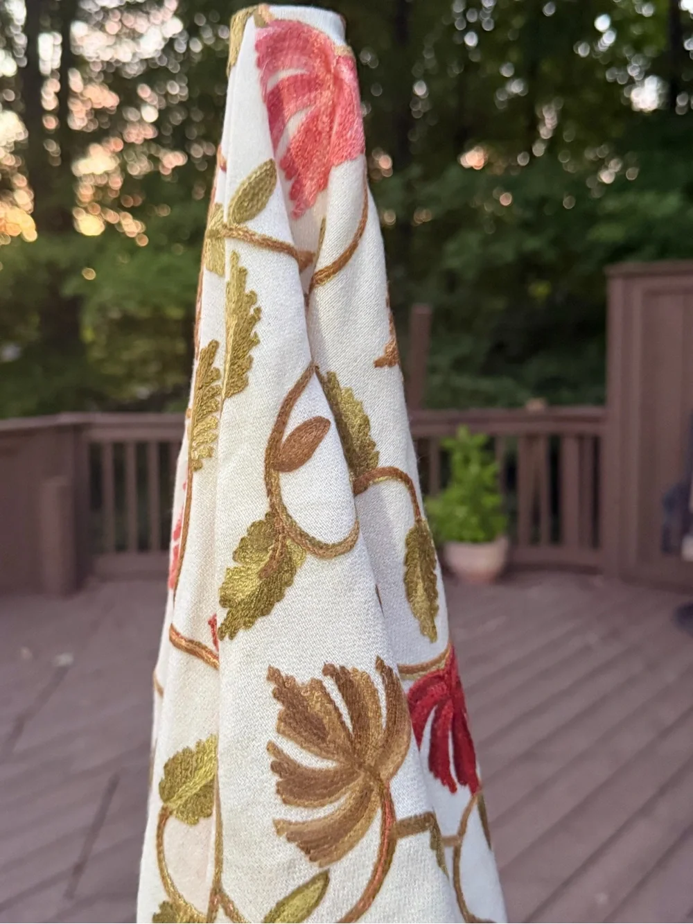 N/A cream shawl